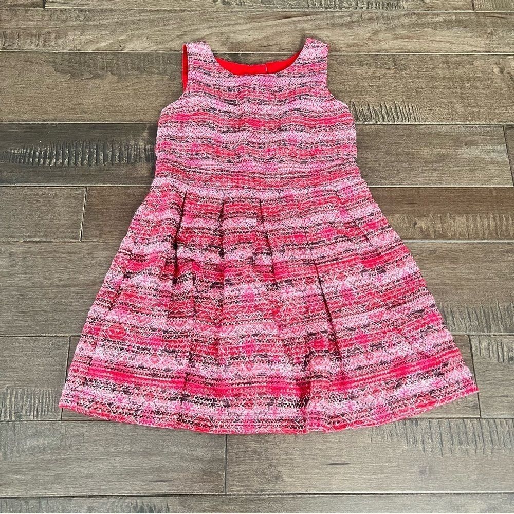 Genuine Kids by Oshkosh B’Gosh Dress Girls Red Pink Holiday Formal 5T